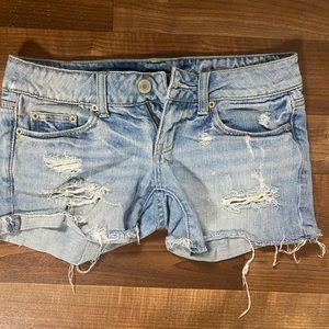 Ripped jean shorts!